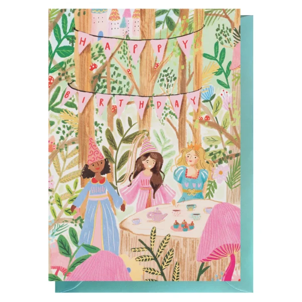 Birthday Princesses Card by Louise Tiler