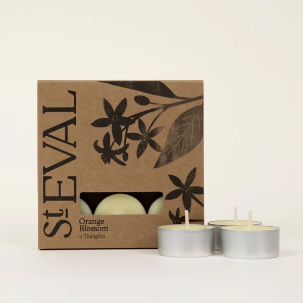 Orange blossom scented tealights by ST Eval