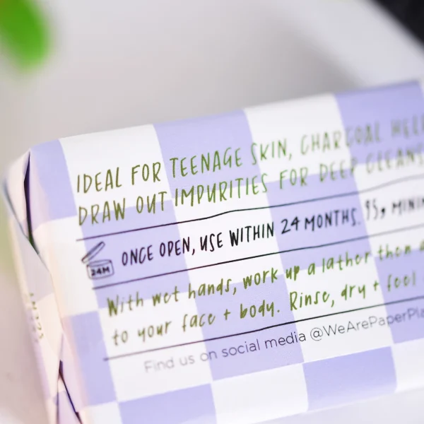 Teenage Kicks Natural Vegan Soap Bar by Paper Plane