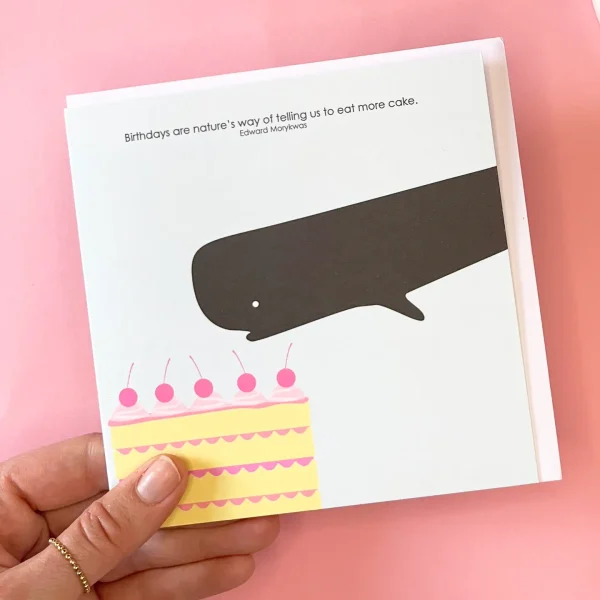 Eat more cake card by Heather Alstead Design