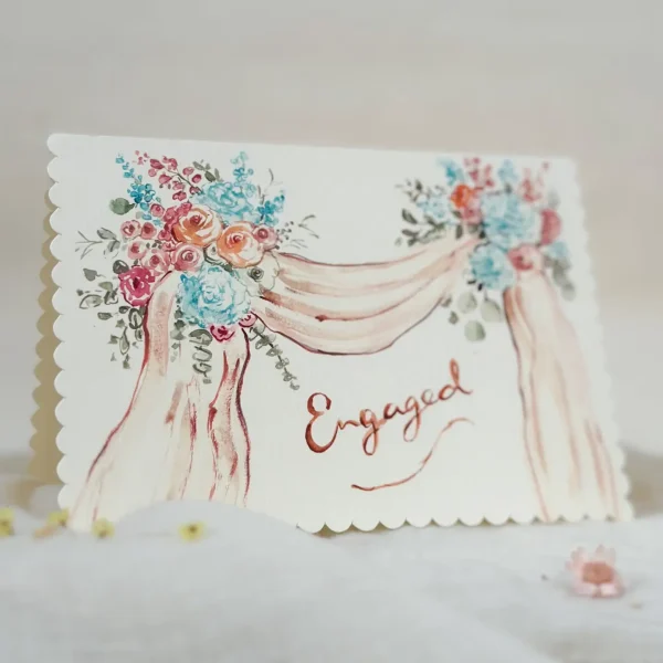 Engaged Florals Card by Sophie Amelia Creates