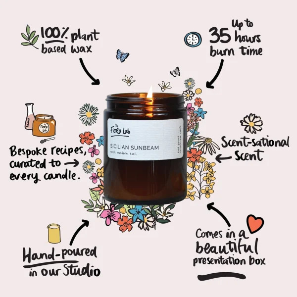 Wonderland Natural Candle by The Flora Lab