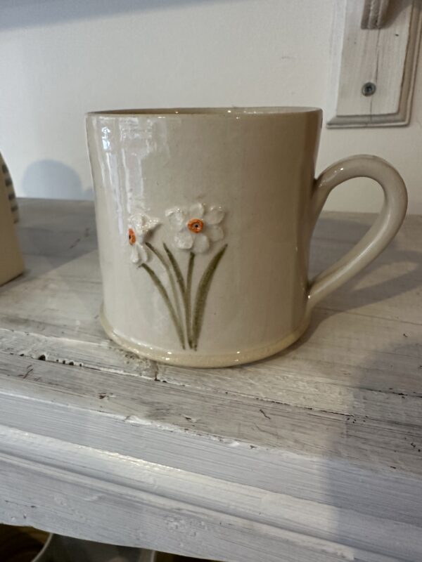 Cream Daffodil Mug by Hogben Pottery