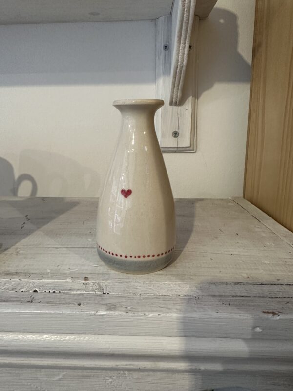 Heart Medium Vase by Hogben Pottery