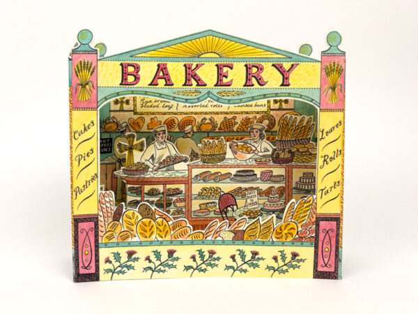 Bakery 3d card by emily sutton