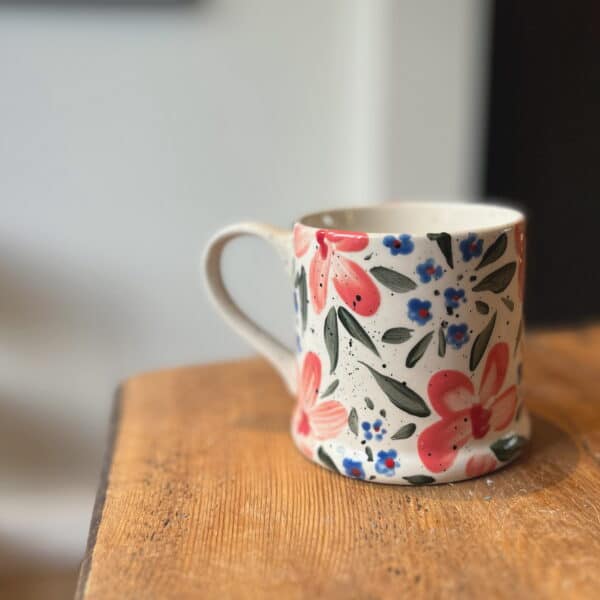Coral Flora Mug by Paint & Glaze