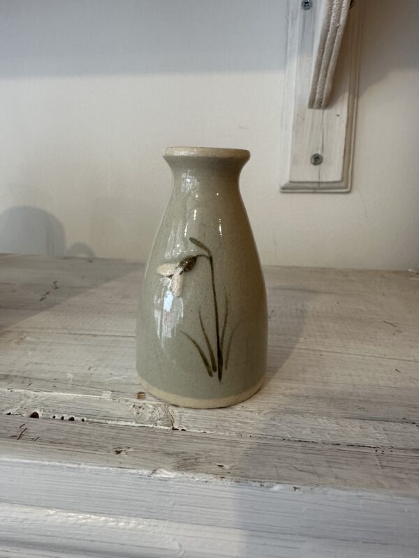 Eau de Nil Snowdrop Small Vase by Hogben Pottery