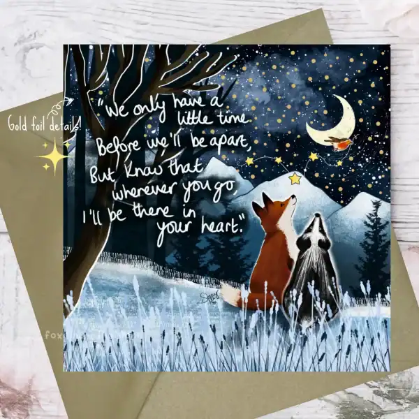 A little time greeting card by Fox under the Moon