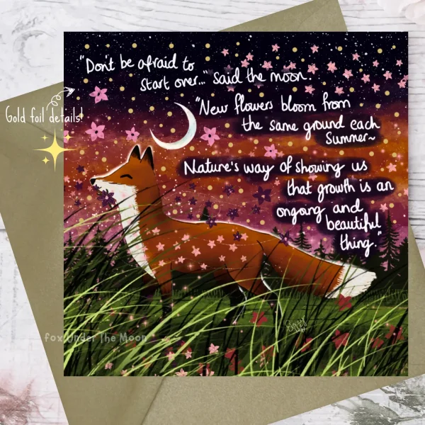 Bloom Greeting Card by Fox under the Moon