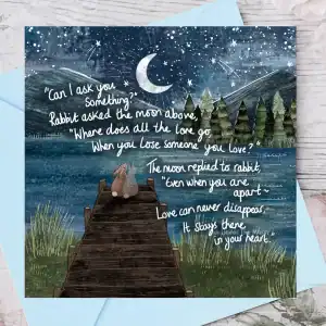 Greetings Card - Fox under the Moon
