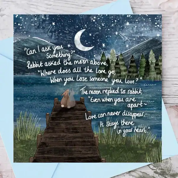 Apart Greeting Card by Fox under the Moon