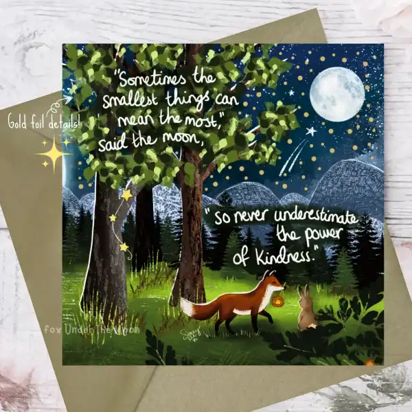 The Smallest Things Greeting Card by Fox Under the Moon